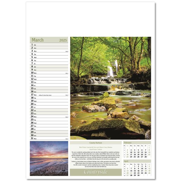 British Countryside Wall Calendar