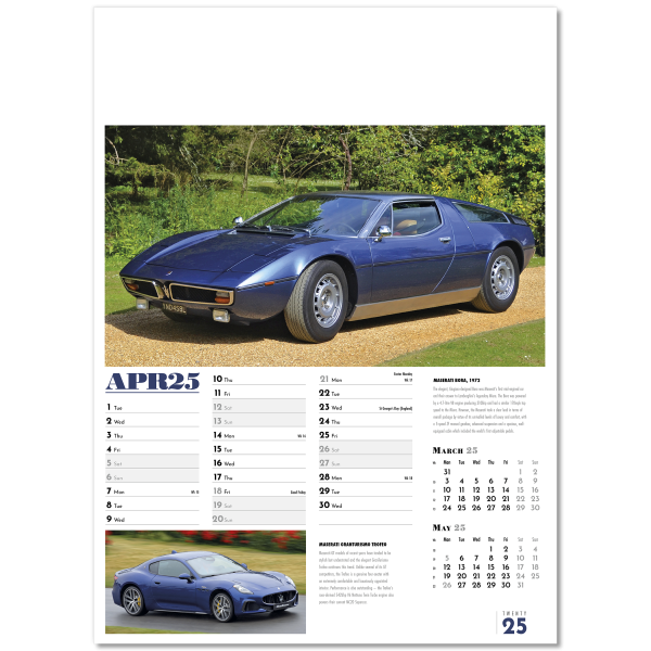 Collector's Cars Wall Calendar