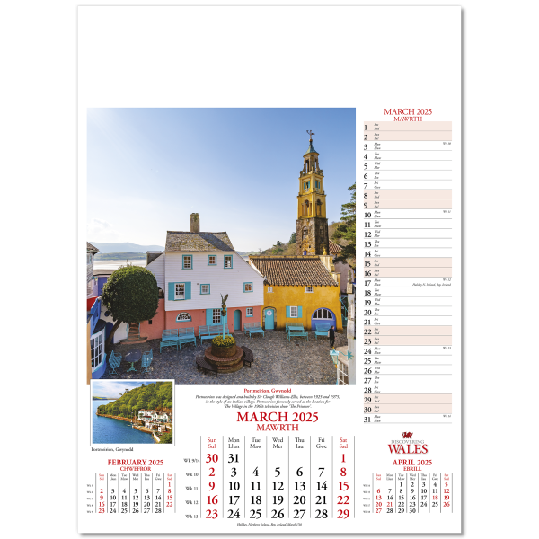 Discovering Wales Wall Calendar