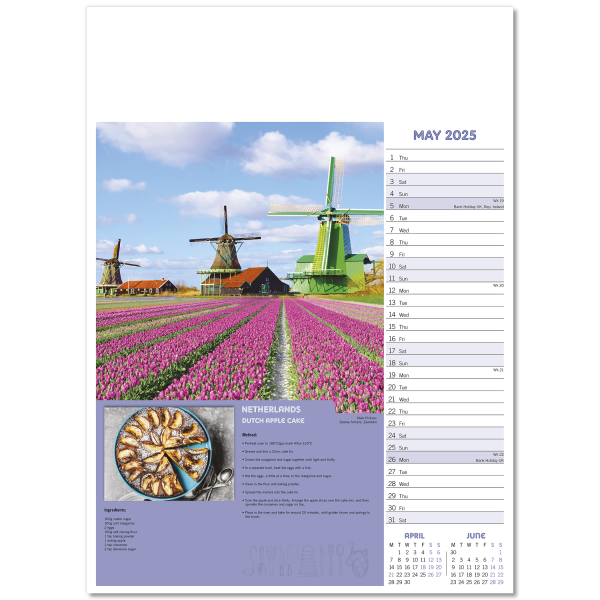 Taste for Travel Wall Calendar