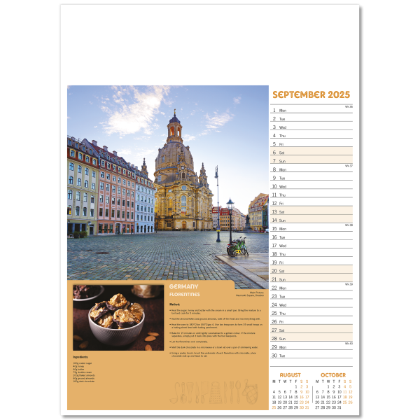 Taste for Travel Wall Calendar