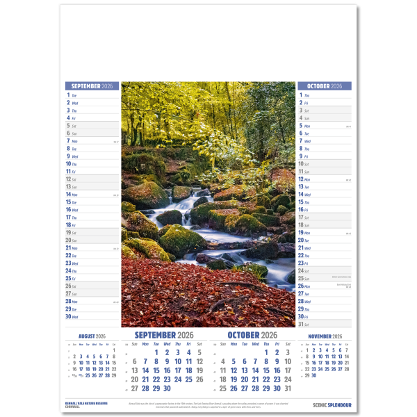 Scenic Splendour Wall Calendar