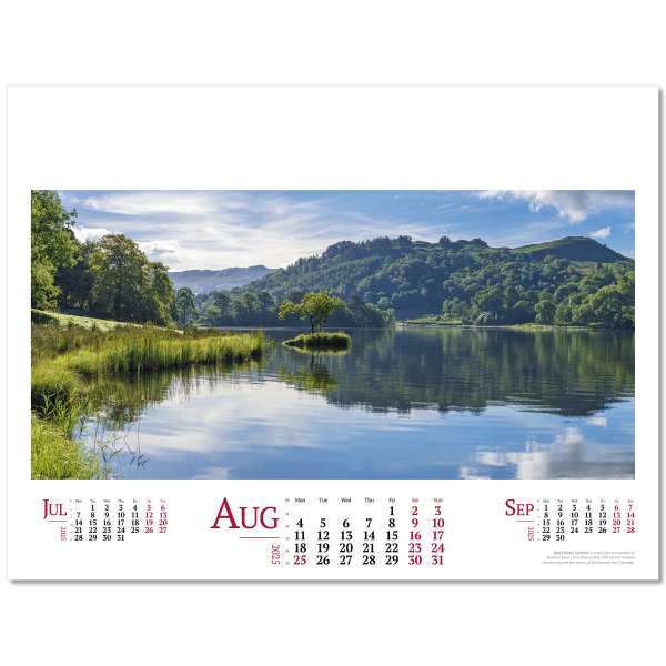 Lakes , Landscapes & Lochs Wall Calendar