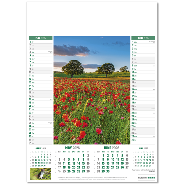 Pictorial Britain Wall Calendar