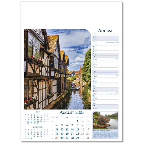 Notable Britain Wall Calendar