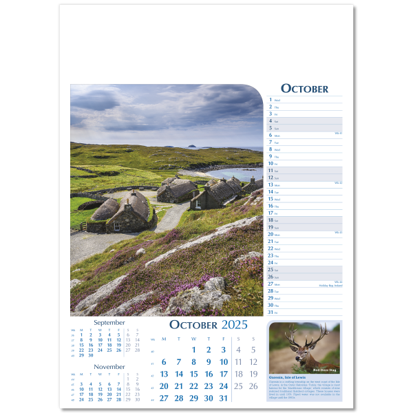 Notable Britain Wall Calendar