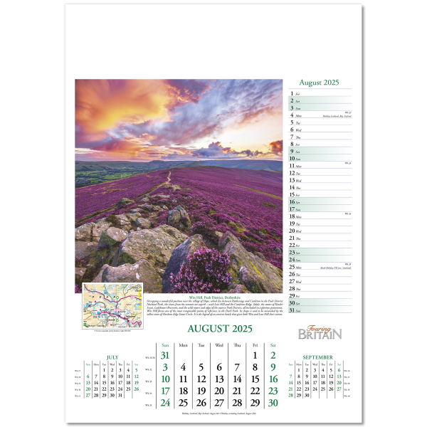 Touring Britain Wall Calendar