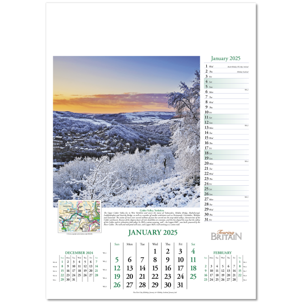 Touring Britain Wall Calendar