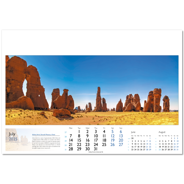 World in View Wall Calendar