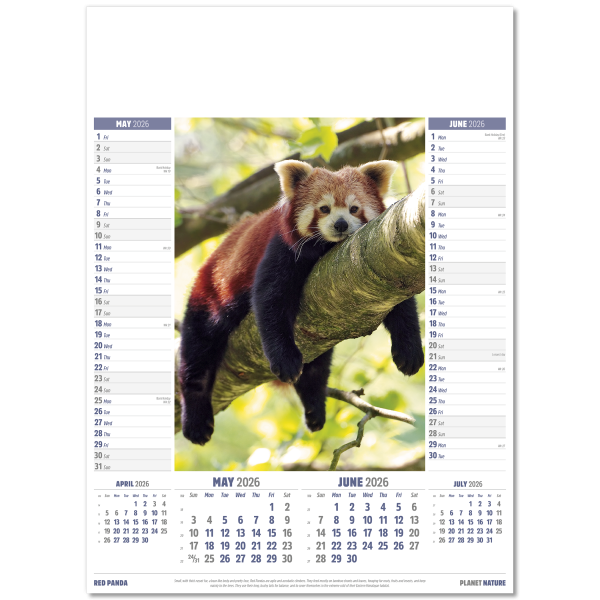 Planet Nature Wall Calendar