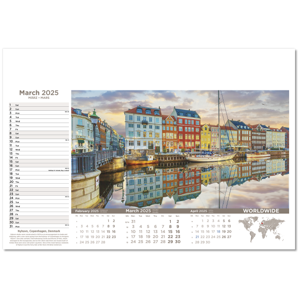 Worldwide Wall Calendar