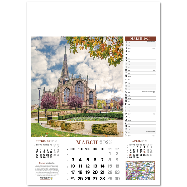 Yorkshire Glory Wall Calendar