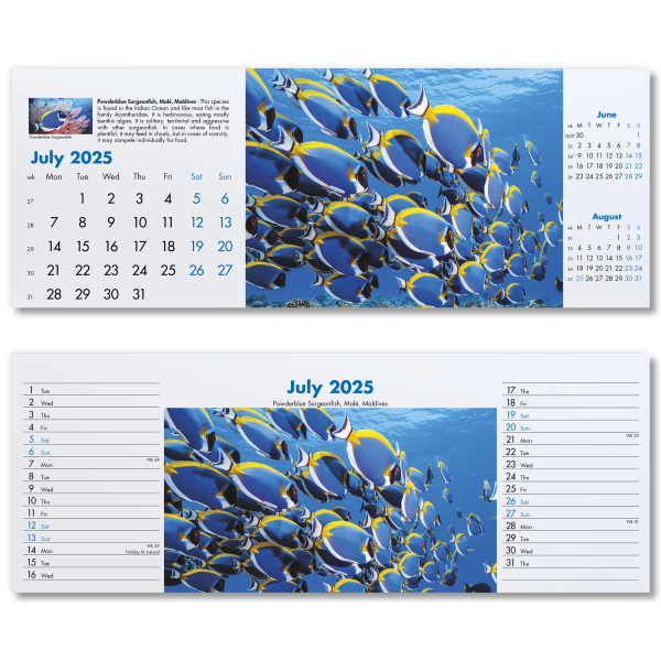 Blue Planet Desk Calendar