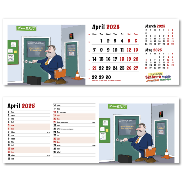 Bizarre World of Work Desk Calendar