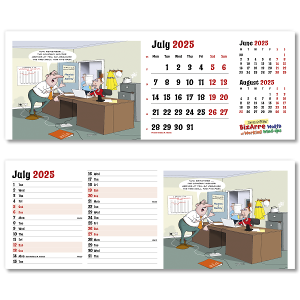 Bizarre World of Work Desk Calendar