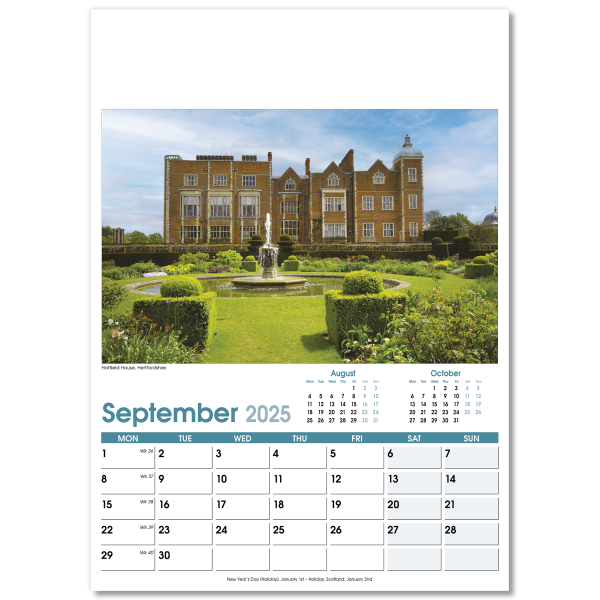 British Planner Wall Calendar - 13 Leaf