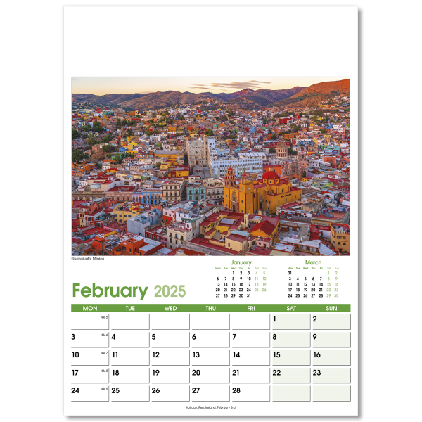 World Scenes Wall Calendar - 13 Leaf